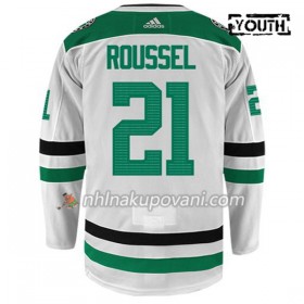 Dallas Stars Dresy ANTOINE ROUSSEL 21 Adidas Bílá Authentic - Dětské
